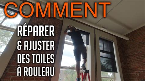 couper une toile à rouleau.